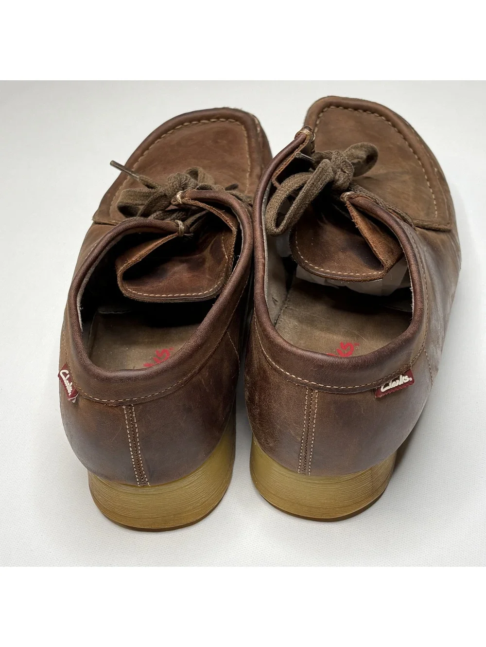 Vintage Clarks Suede Moccasin Crepe Sole Shoes